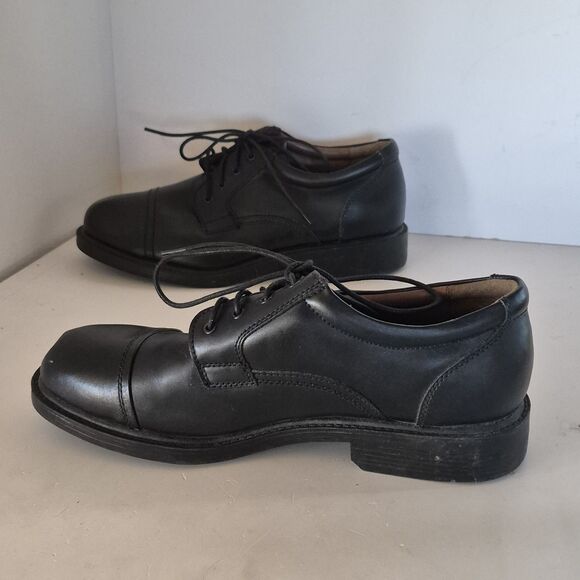 Mens Puritan Leather & Man made Size 10½ Dress Shoes Black